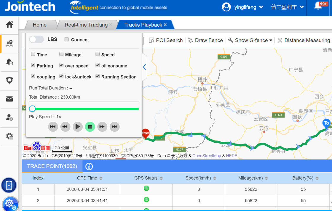 API Supported Vehicle GPS Tracking Software For Fleet Management