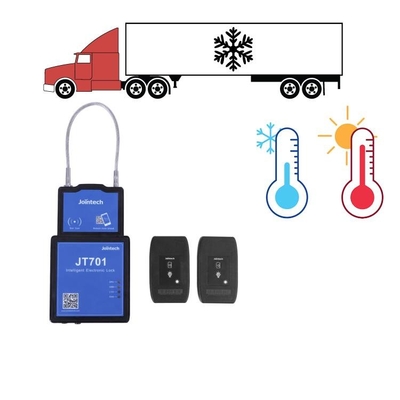 รถบรรทุกคอนเทนเนอร์ห้องเย็น GPS Track Lock Chain ซัพพลาย การตรวจสอบอุณหภูมิ การแจ้งเตือนการเปลี่ยนแปลง